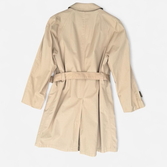 Christian Dior Vintage timeless Classic Tan Trenchcoat belt wool Twill lining - Picture 3 of 15